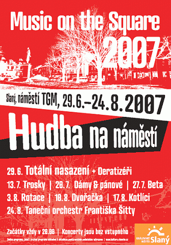 Hudba na náměstí 2007 - plakát