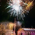 Novoroční ohňostroj 2011 ve Slaném