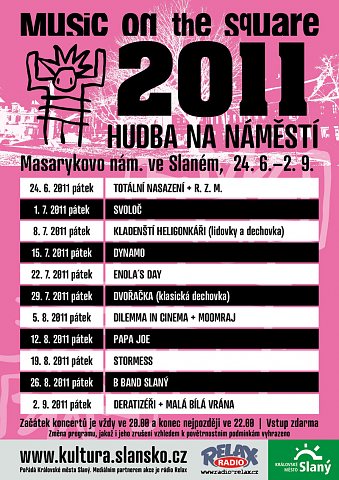 Hudba na náměstí 2011 - program