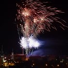 Novoroční ohňostroj 2013 ve Slaném